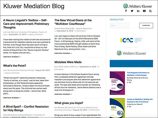 Kluwer Mediation Blog Kluwer Mediation Blog